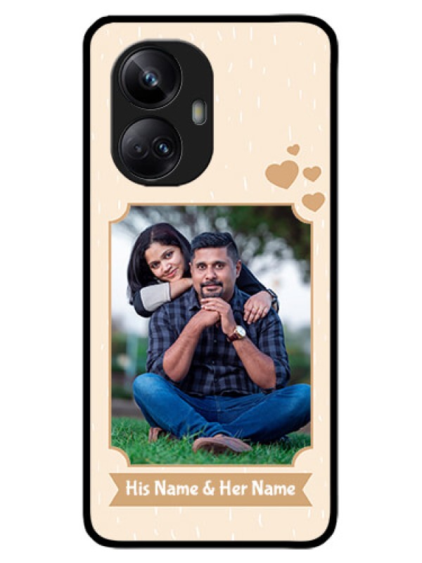 Custom Realme 10 Pro Plus 5G Custom Metal Phone CaseWith Confetti Love Design