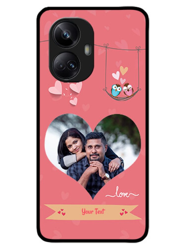 Custom Realme 10 Pro Plus 5G Custom Metal Phone CasePeach Color Love Design