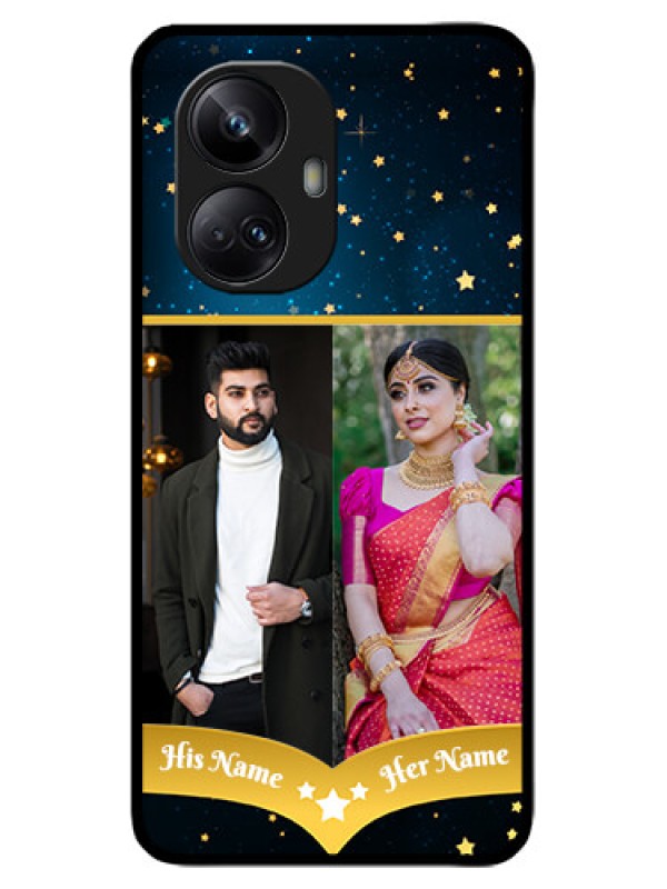 Custom Realme 10 Pro Plus 5G Custom Metal Phone CaseGalaxy Stars Backdrop Design