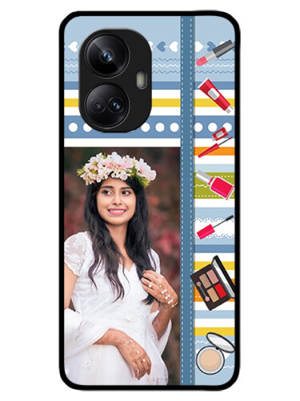 Custom Realme 10 Pro Plus 5G Custom Metal Phone CaseMakeup Icons Design