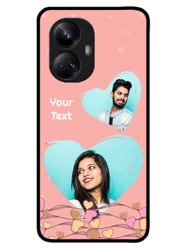 Custom Realme 10 Pro Plus 5G Custom Metal Phone CaseLove Doodle Design