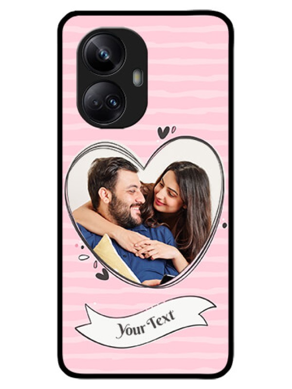 Custom Realme 10 Pro Plus 5G Custom Metal Phone CaseVintage Heart Design