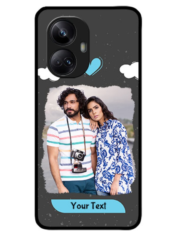 Custom Realme 10 Pro Plus 5G Custom Metal Phone CaseSplashes With Love Doodles Design
