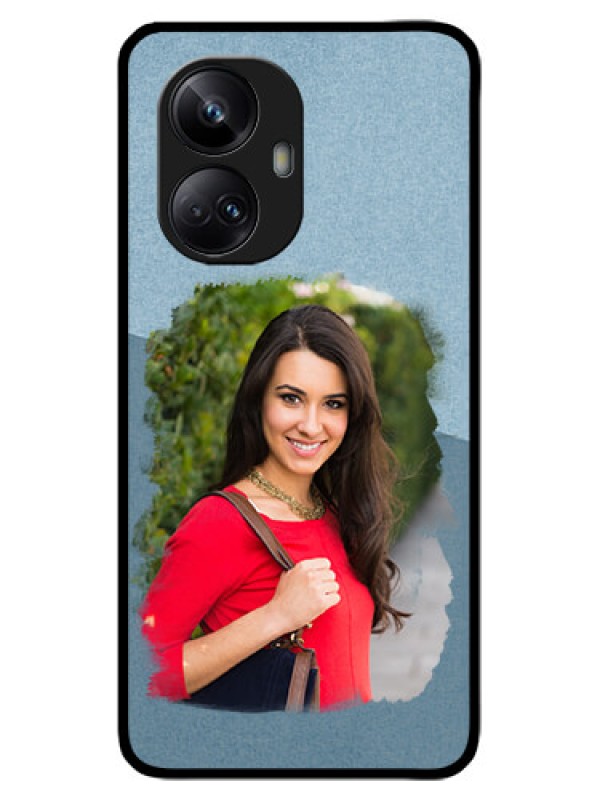 Custom Realme 10 Pro Plus 5G Custom Metal Phone CaseGrunge Line Art Design