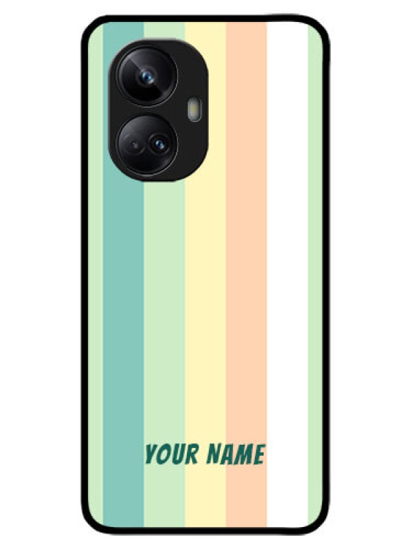 Custom Realme 10 Pro Plus 5G Custom Metal Phone CaseMulti - Colour Stripes Design
