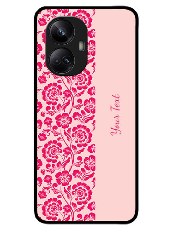 Custom Realme 10 Pro Plus 5G Custom Metal Phone CaseAttractive Floral Pattern Design