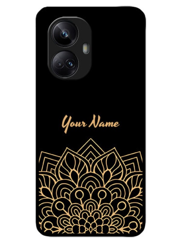 Custom Realme 10 Pro Plus 5G Custom Metal Phone CaseGolden Mandala Design