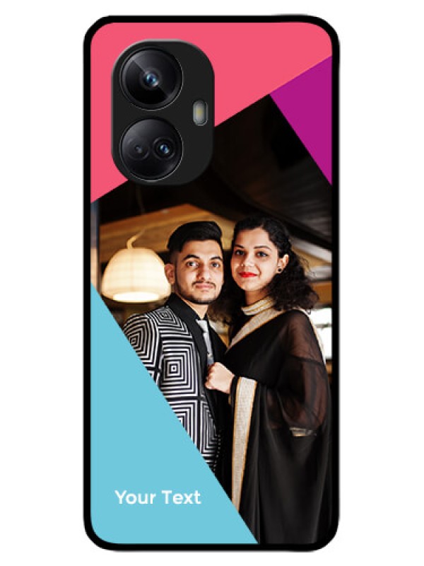 Custom Realme 10 Pro Plus 5G Custom Metal Phone CaseStacked Triple Colour Design