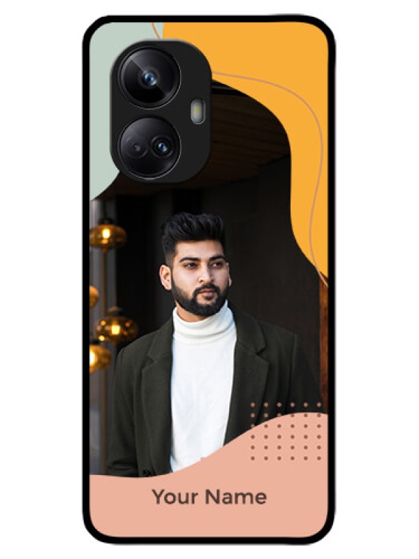 Custom Realme 10 Pro Plus 5G Custom Metal Phone CaseTri - Coloured Overlay Design