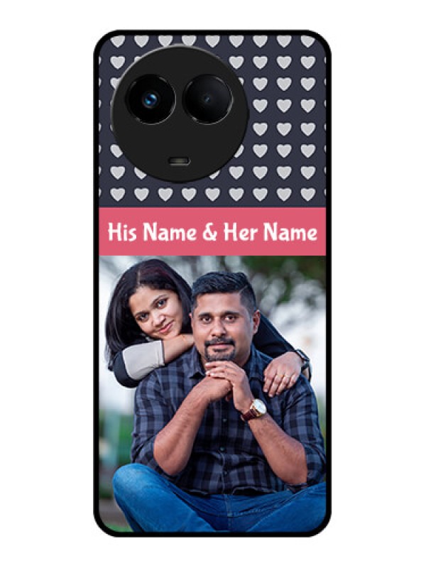 Custom Realme 11 5G Custom Metal Phone CaseLove Symbols Design