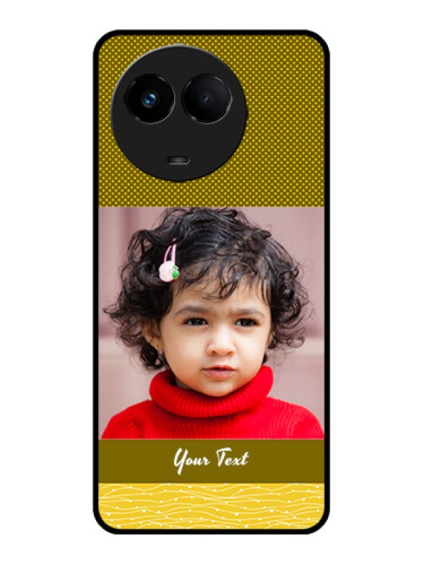 Custom Realme 11 5G Custom Metal Phone CaseSimple Green Color Design