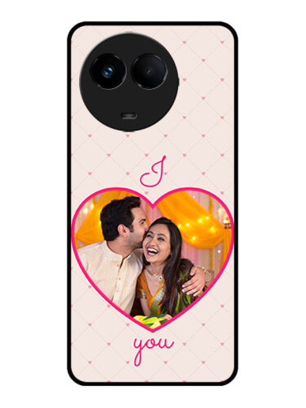 Custom Realme 11 5G Custom Metal Phone CaseHeart Shape Design
