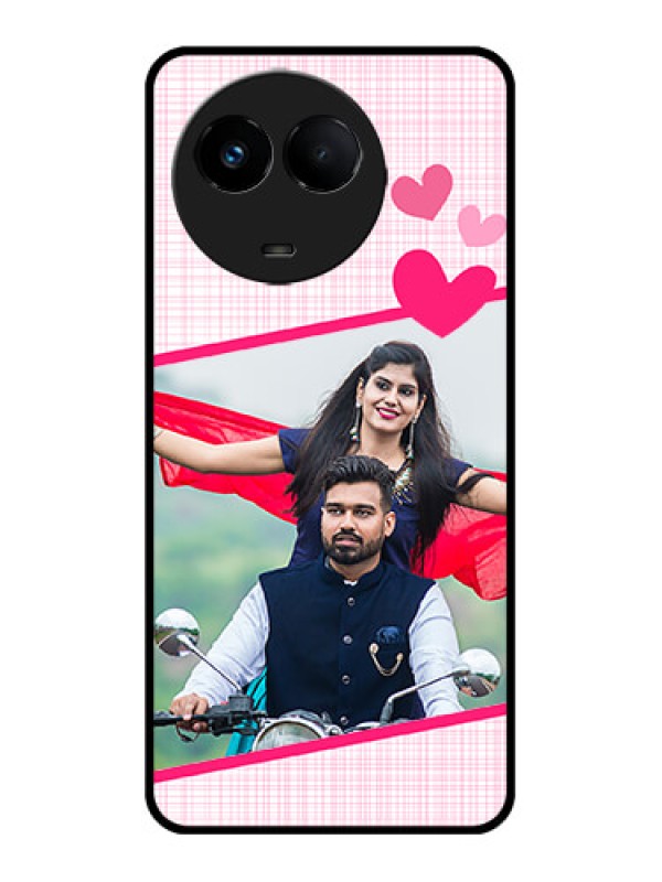 Custom Realme 11 5G Custom Metal Phone CaseLove Shape Heart Design