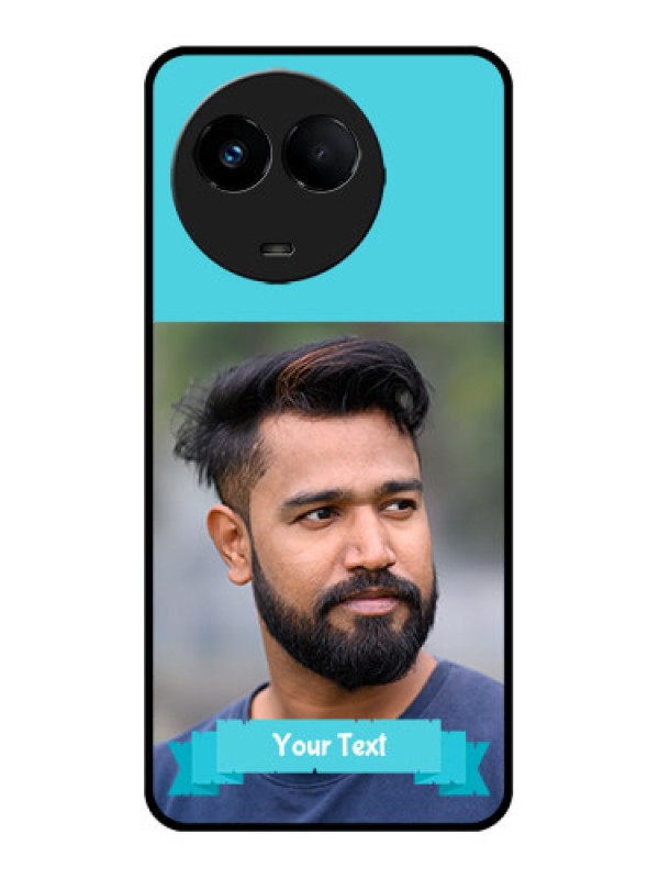 Custom Realme 11 5G Custom Metal Phone CaseBlue Color Design