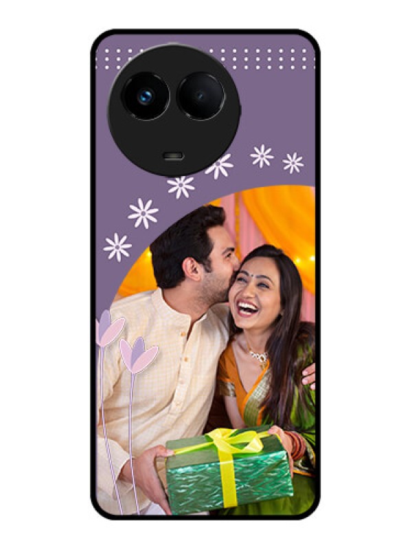 Custom Realme 11 5G Custom Metal Phone CaseLavender Flowers Design