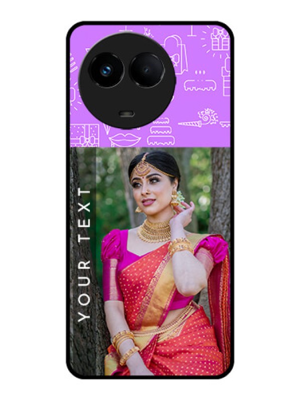 Custom Realme 11 5G Custom Metal Phone CaseBirthday Icons Design