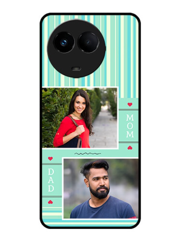 Custom Realme 11 5G Custom Metal Phone CaseMom and Dad Pic Design