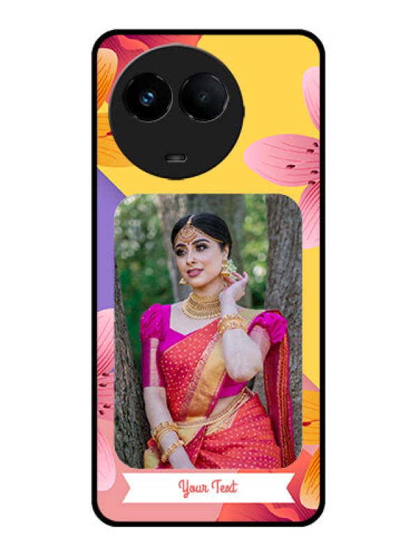 Custom Realme 11 5G Custom Metal Phone Case3 Image With Vintage Floral Design