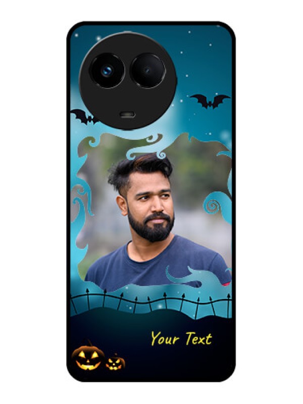 Custom Realme 11 5G Custom Metal Phone CaseHalloween Frame Design