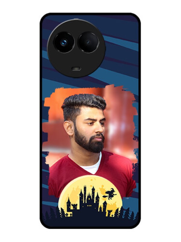 Custom Realme 11 5G Custom Metal Phone CaseHalloween Witch Design