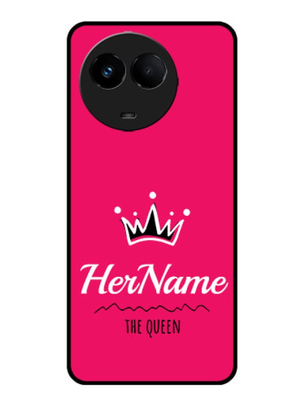 Custom Realme 11 5G Custom Metal Phone CaseQueen With Name Design
