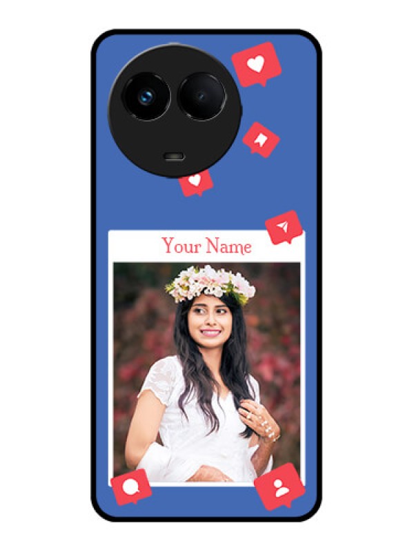 Custom Realme 11 5G Custom Metal Phone CaseLike Share And Comment Design