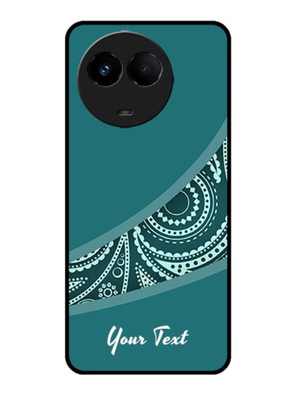 Custom Realme 11 5G Custom Metal Phone CaseSemi Visible Floral Design