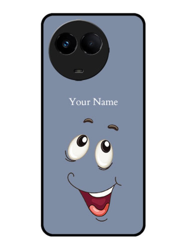 Custom Realme 11 5G Custom Metal Phone CaseLaughing Cartoon Face Design