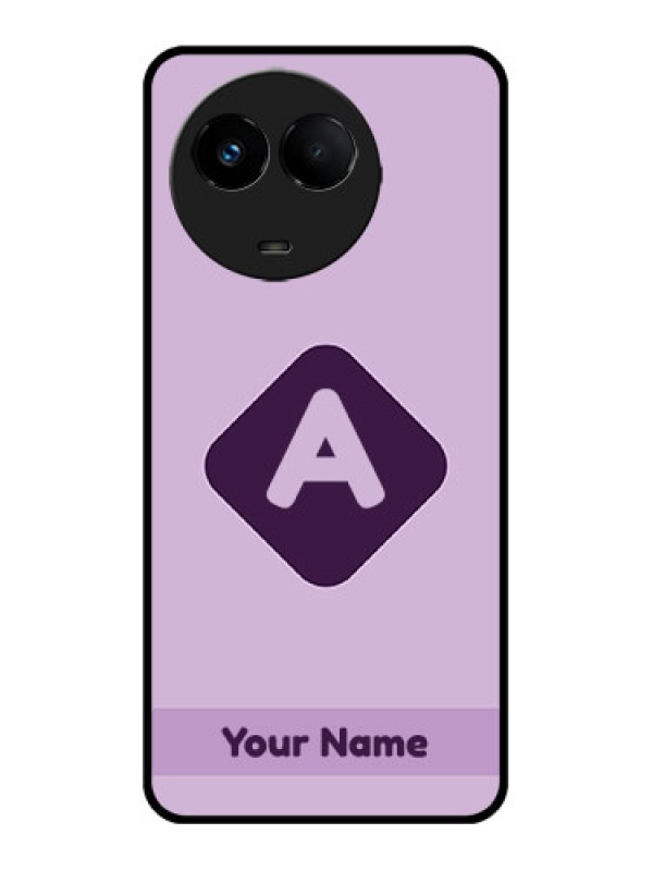 Custom Realme 11 5G Custom Metal Phone CaseCustom Letter In Curved Badge Design