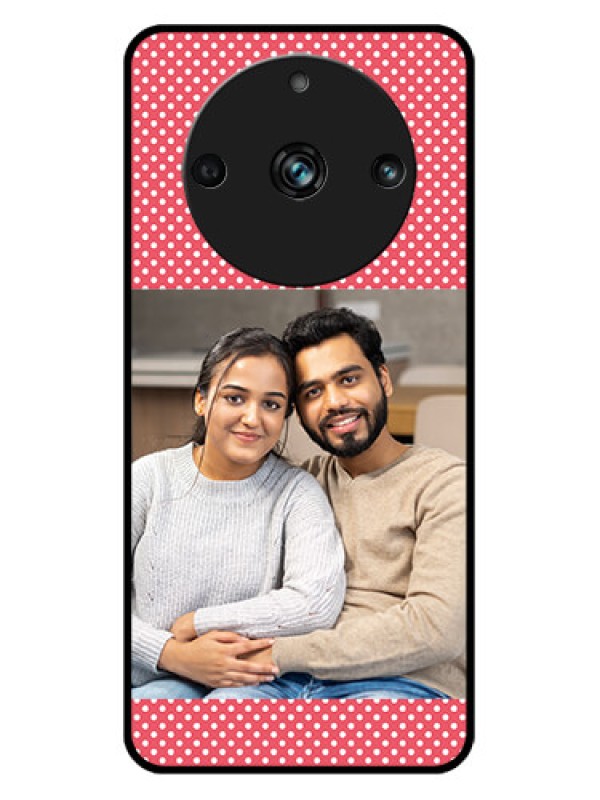 Custom Realme 11 Pro 5G Custom Metal Phone CaseWhite Dotted Design