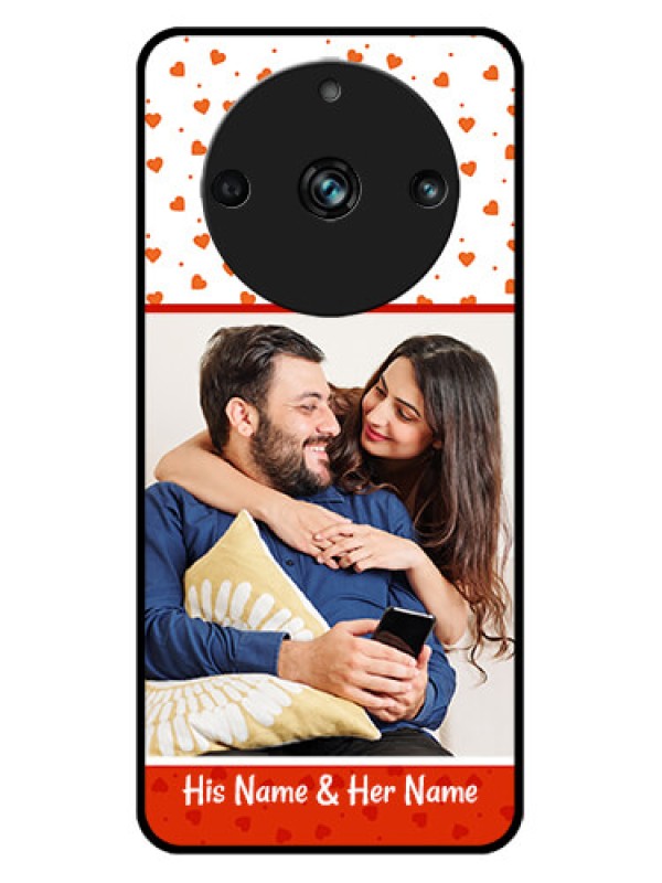 Custom Realme 11 Pro 5G Custom Metal Phone CaseOrange Love Symbol Design