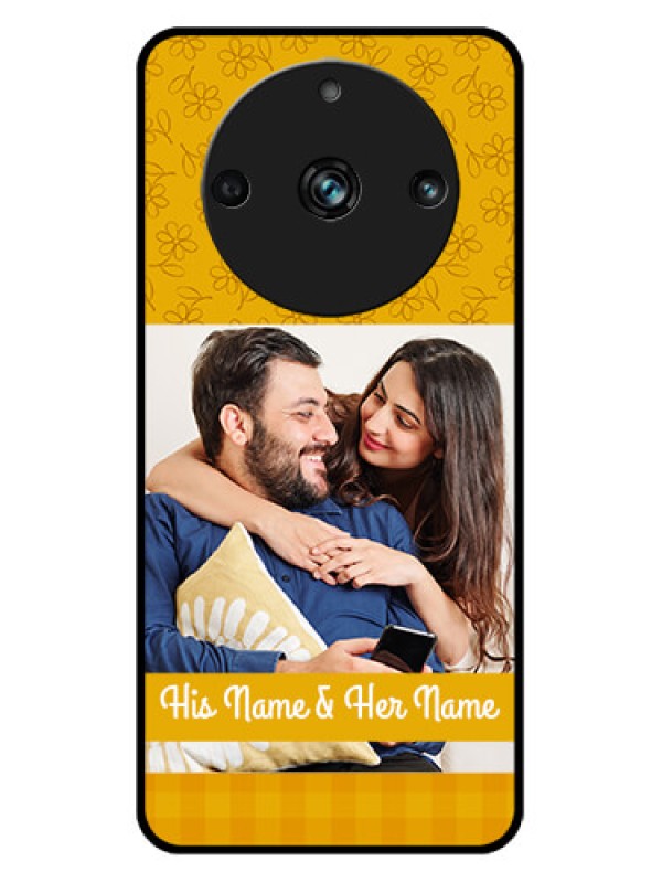 Custom Realme 11 Pro 5G Custom Metal Phone CaseYellow Floral Design