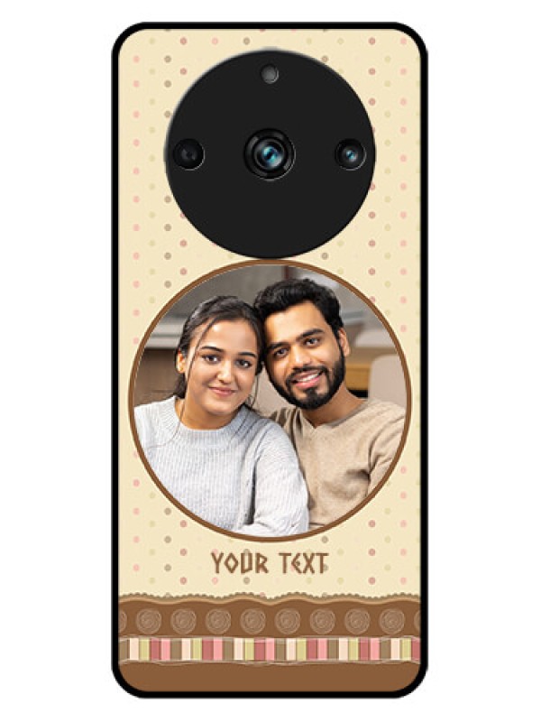 Custom Realme 11 Pro 5G Custom Metal Phone CaseBrown Dotted Mobile Case Design