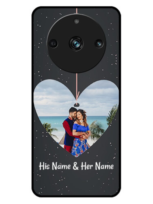 Custom Realme 11 Pro 5G Custom Metal Phone CaseHanging Heart Design