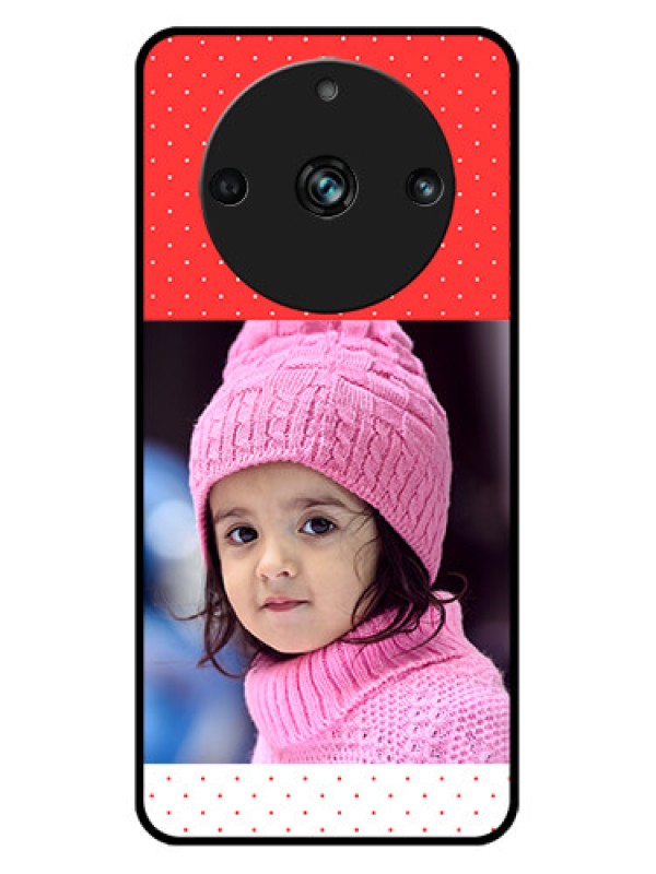 Custom Realme 11 Pro 5G Custom Metal Phone CaseRed Pattern Design