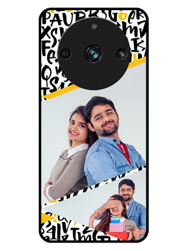 Custom Realme 11 Pro 5G Custom Metal Phone CaseLetters Pattern Design