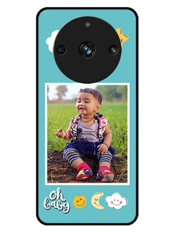 Custom Realme 11 Pro 5G Custom Metal Phone CaseSmiley Kids Stars Design