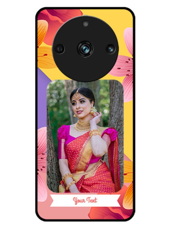 Custom Realme 11 Pro 5G Custom Metal Phone Case3 Image With Vintage Floral Design