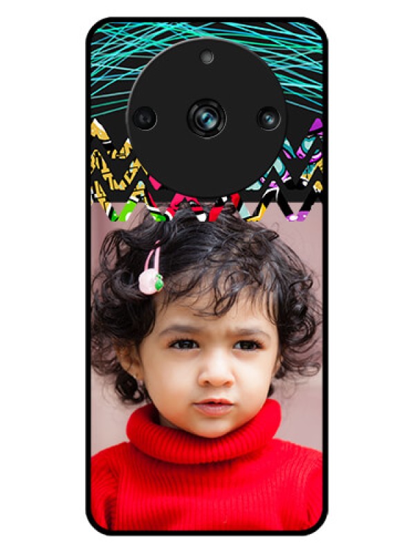 Custom Realme 11 Pro 5G Custom Metal Phone CaseNeon Abstract Design