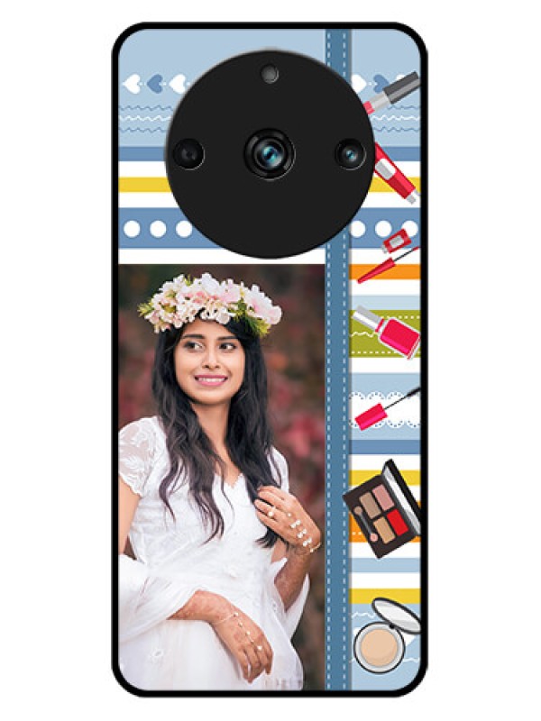 Custom Realme 11 Pro 5G Custom Metal Phone CaseMakeup Icons Design