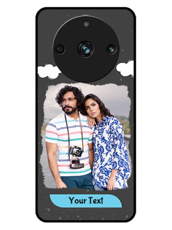 Custom Realme 11 Pro 5G Custom Metal Phone CaseSplashes With Love Doodles Design