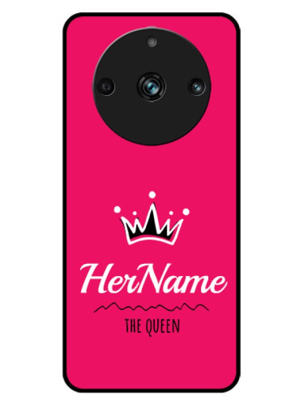 Custom Realme 11 Pro 5G Custom Metal Phone CaseQueen With Name Design