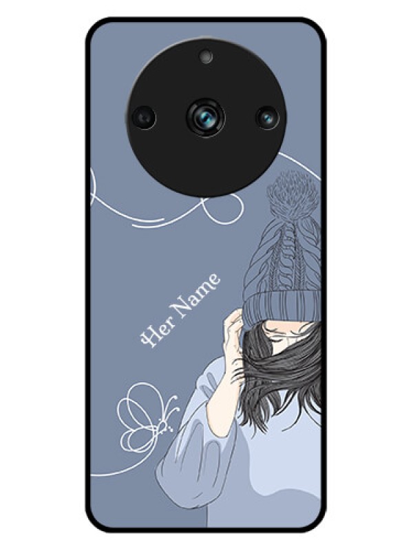 Custom Realme 11 Pro 5G Custom Metal Phone CaseGirl In Winter Outfit Design
