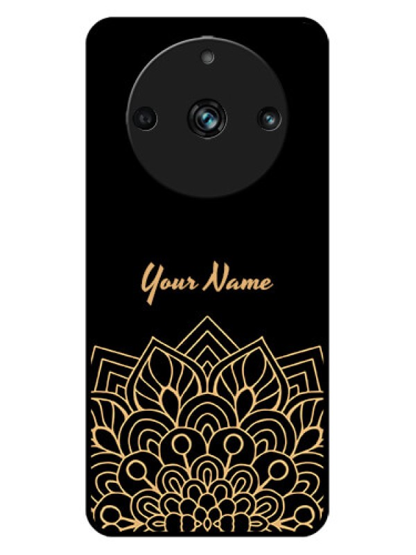 Custom Realme 11 Pro 5G Custom Metal Phone CaseGolden Mandala Design