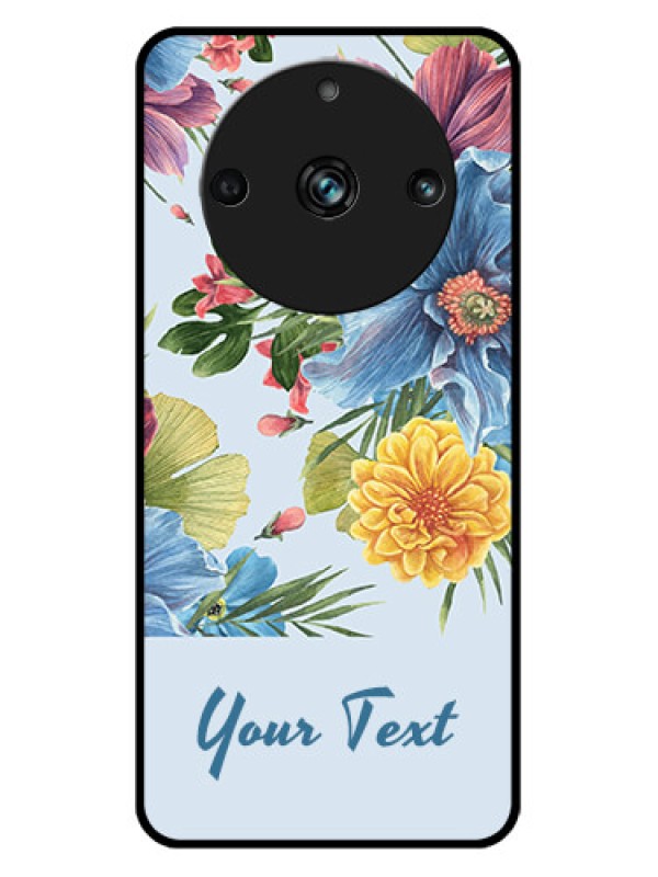 Custom Realme 11 Pro 5G Custom Metal Phone CaseStunning Watercolored Flowers Painting Design