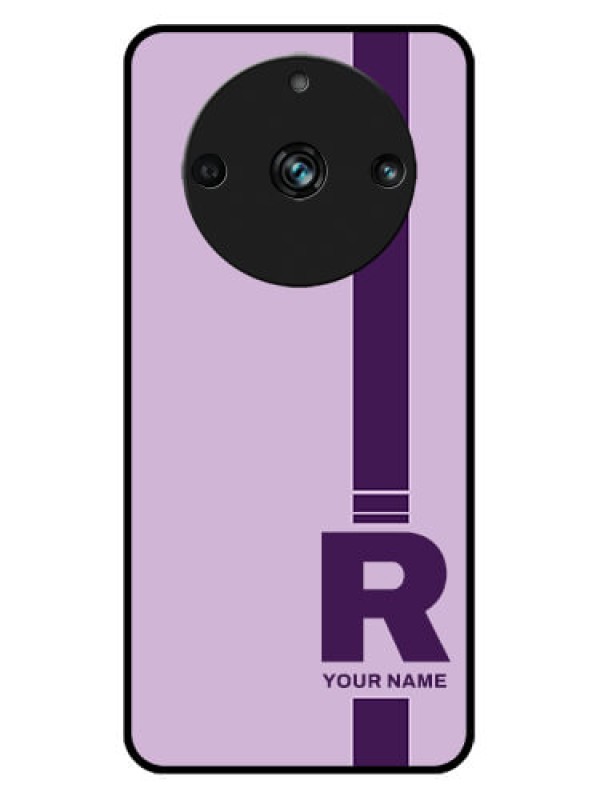 Custom Realme 11 Pro 5G Custom Metal Phone CaseSimple Dual Tone Stripe With Name Design