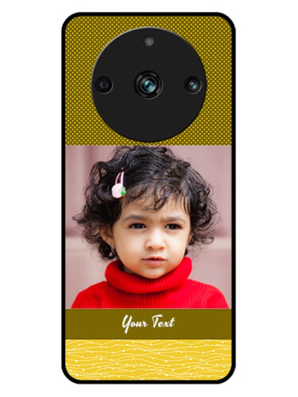 Custom Realme 11 Pro Plus 5G Custom Metal Phone CaseSimple Green Color Design