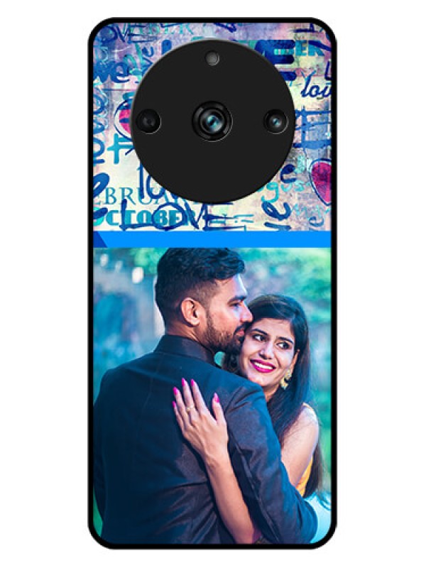 Custom Realme 11 Pro Plus 5G Custom Metal Phone CaseColorful Love Design