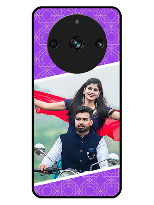 Custom Realme 11 Pro Plus 5G Custom Metal Phone CaseViolet Color Pattern Design