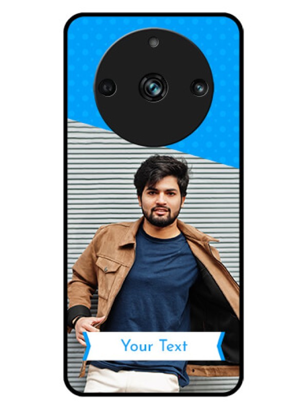 Custom Realme 11 Pro Plus 5G Custom Metal Phone CaseSimple Blue Color Design